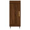 Stylish Highboard Brown Oak - 34.5x34x180 cm | Hipomarket