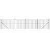 Wire Mesh Fence with Spike Anchors Anthracite 1.8x10 m