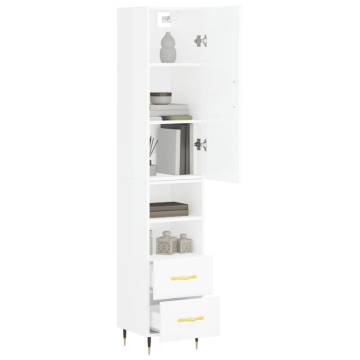 Highboard High Gloss White - Stylish Storage Solution