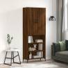 Stylish Highboard in Brown Oak - Elegant Storage Solution