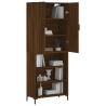 Stylish Highboard in Brown Oak - Elegant Storage Solution