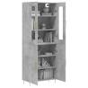 Highboard Concrete Grey - Stylish Engineered Wood Storage