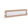 Toddler Safety Bed Rail Taupe 150x42 cm - Hipomarket UK