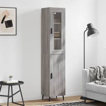 Elegant Highboard Grey Sonoma | Stylish & Durable Storage