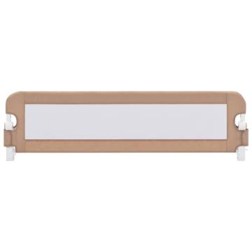 Toddler Safety Bed Rail Taupe 150x42 cm - Hipomarket UK