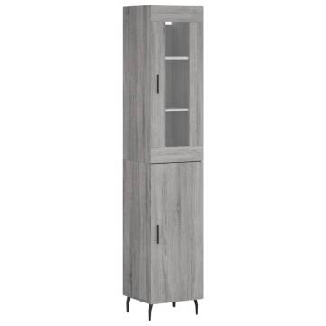 Elegant Highboard Grey Sonoma | Stylish & Durable Storage