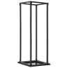 Firewood Rack with Base Black 37x37x113 cm Steel Size 37 x 37 x 113 cm 