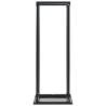 Firewood Rack with Base - Black Steel 37x37x113 cm | HipoMarket