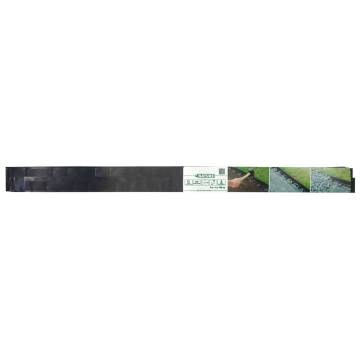 Nature Garden Border Edging with Anchor Pegs - Black