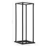 Firewood Rack with Base - Black Steel 37x37x113 cm | HipoMarket