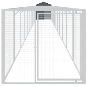 Durable Dog House with Roof - Anthracite, 117x122x123 cm