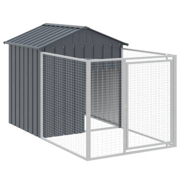 Durable Dog House with Roof - Anthracite, 117x122x123 cm