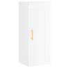 Elegant Highboard High Gloss White - 34.5x34x180 cm