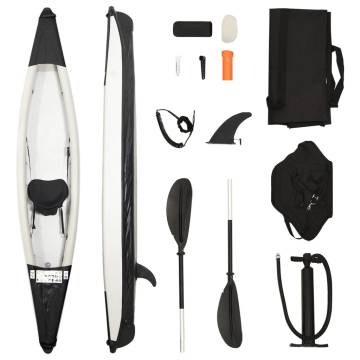 Inflatable Kayak Black - 375x72x31 cm | HipoMarket