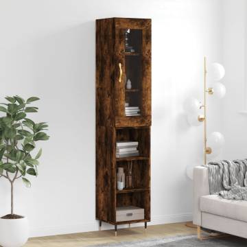 Stylish Highboard Smoked Oak - Elegant Storage Solution