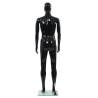 Full Body Male Mannequin - Glossy Black | 185 cm | HipoMarket