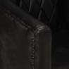 Luxury Grey Real Leather Tub Chair - Comfort & Style