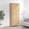 Highboard Sonoma Oak 69.5x34x180 cm Engineered Wood Colour sonoma oak Quantity in Package 1 Model 2 doors 