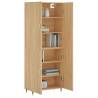 Stylish Highboard in Sonoma Oak | 69.5x34x180 cm