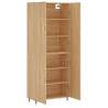 Stylish Highboard in Sonoma Oak | 69.5x34x180 cm