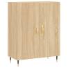 Stylish Highboard in Sonoma Oak | 69.5x34x180 cm