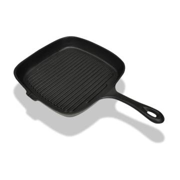 Cast Iron Grill Pan 24x23 cm - Quality & Versatile Cooking