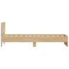 Sonoma Oak Bed Frame with LED Lights - 90x190 cm Single