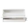 Stylish White Shoe Storage Bench | 80x24x45 cm