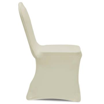 100 pcs Stretch Chair Covers - Cream | Perfect for Events