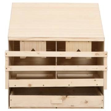 Chicken Laying Nest with 2 Compartments - Solid Pine Wood