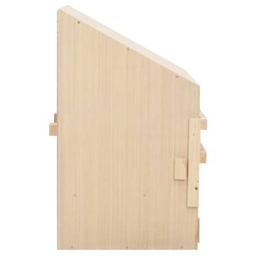 Chicken Laying Nest with 2 Compartments - Solid Pine Wood