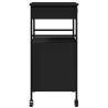 Kitchen Trolley Black 56x43x89.5 cm - Engineered Wood Storage