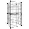 8-Panel Pet Cage Black - Safe & Spacious for Your Pets