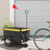 Bike Trailer Black and Yellow 30 kg Iron Colour yellow Size 124 x 53 x 45 cm 