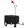 Bike Trailer Black - Durable 45 kg Cargo Capacity