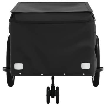 Bike Trailer Black - Durable 45 kg Cargo Capacity