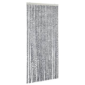 Fly Curtain Grey Black & White 90x200 cm - Chenille Design