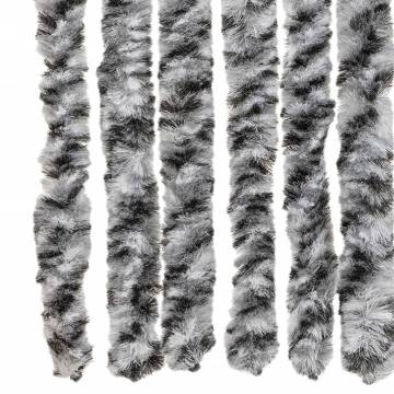 Fly Curtain Grey Black & White 90x200 cm - Chenille Design