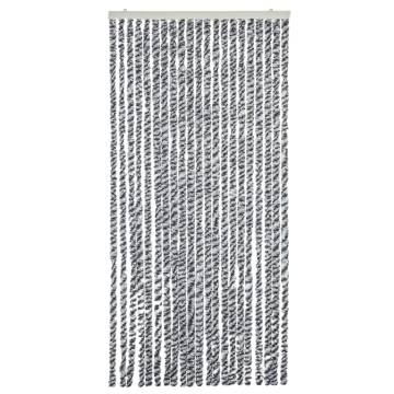 Fly Curtain Grey Black & White 100x200 cm - Insect Protection