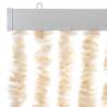 Fly Curtain Beige and White 90x200 cm Chenille - Hipomarket