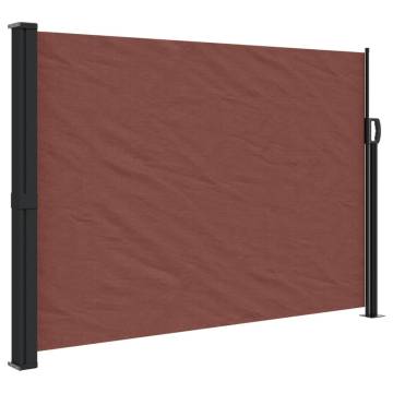 Retractable Side Awning Brown 140x300 cm - Privacy Screen