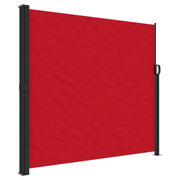 Retractable Side Awning Red 180x500 cm - Privacy & Style