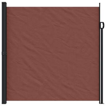 Retractable Side Awning Brown 200x500 cm | Hipo Market