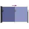 Retractable Side Awning Blue 120x600 cm - Privacy & Protection