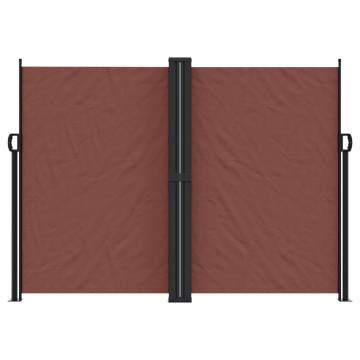 Retractable Side Awning Brown 180x600 cm - Privacy Solution