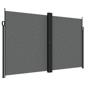 Retractable Side Awning Anthracite 200x600 cm - Hipomarket