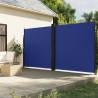 Retractable Side Awning Blue 220x600 cm Colour blue Size 220 x 1200 cm Quantity in Package 1 