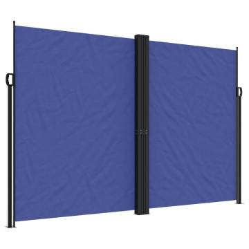 Retractable Side Awning Blue 220x600 cm - Privacy Screen