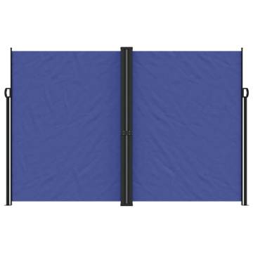 Retractable Side Awning Blue 220x600 cm - Privacy Screen