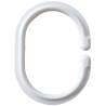 RIDDER Shower Curtain Rings White 49301 Colour white 